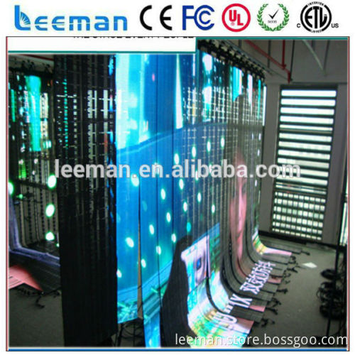 Leeman P6 P10 Outdoor Flexible Led Screen/Flexible Led Display,Flexible Led Curtain Display for Stage and Advertising